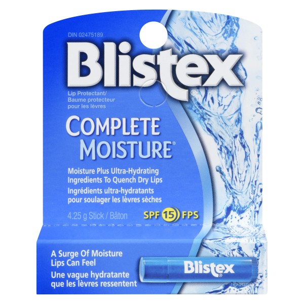 Blistex Complete Moisture Lip Balm, SPF 15 - 4.25g