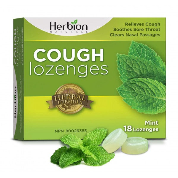 Herbion Naturals Cough Lozenges, Mint - 18 Lozenges