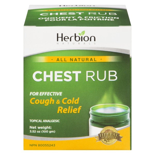 Herbion Naturals Chest Topical Rub, 100 g