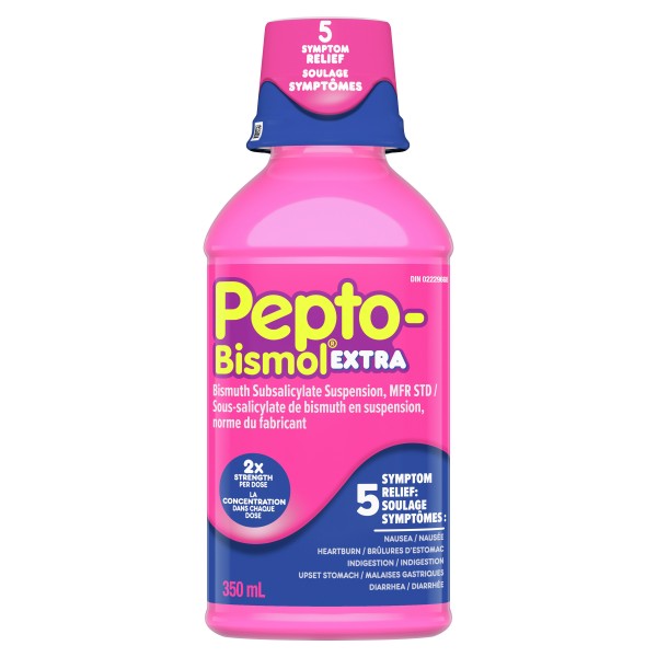 Pepto Bismol Extra Strength Liquid, Original - 350 ml