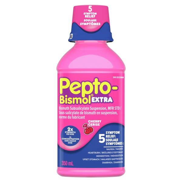 Pepto Bismol Extra Strength Liquid, Cherry - 350 ml