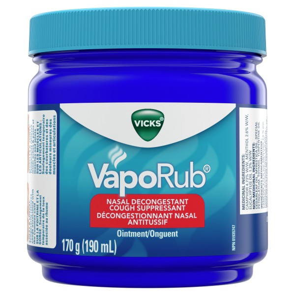 Vicks VapoRub Nasal Decongestant, 190 ml