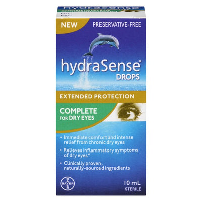 hydraSense Drops Complete for Dry Eyes, 10 ml