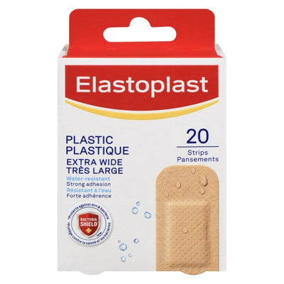 Elastoplast Extra Wide Plastic, 20 Bandages