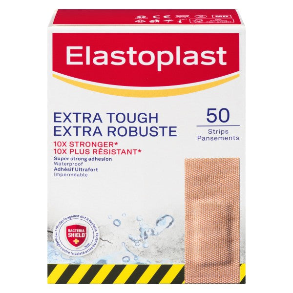 Elastoplast Extra Tough Waterproof, 50 Bandages