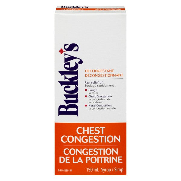 Buckley's Decongestant Syrup Chest Congestion, 150 ml