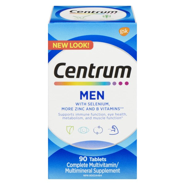 Centrum Complete Multivitamin & Multimineral Supplement for Men, 90 Tablets