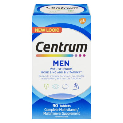 Centrum Complete Multivitamin & Multimineral Supplement for Men, 90 Tablets