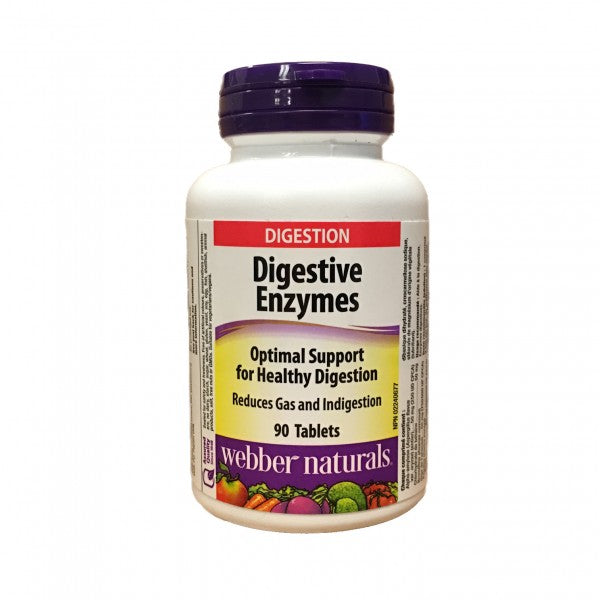 Webber Naturals Digestion Digestive Enzymes, 90 Tablets