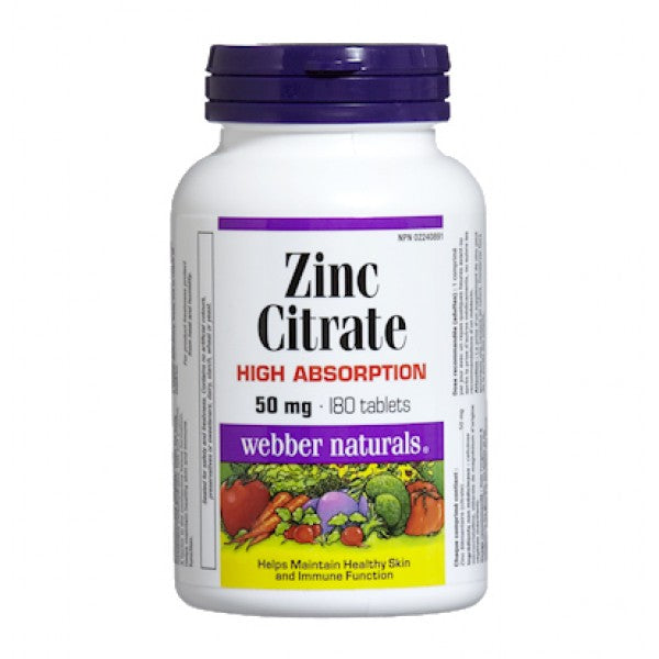 Webber Naturals Zinc Citrate - High Absorption