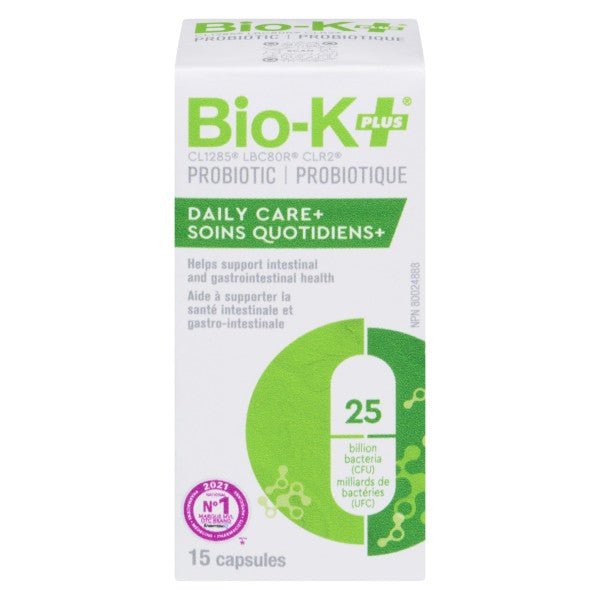 Bio-K+ Daily Care+ 25 Billion, 15 Capsules