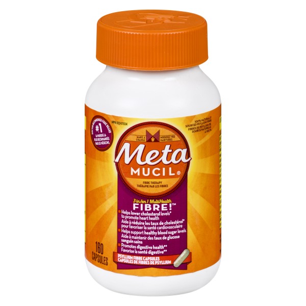 Metamucil 3 in 1 MultiHealth Fibre Capsules, 160 Capsules