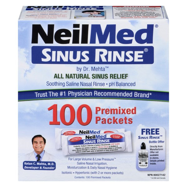 NeilMed Sinus Rinse, 100 Packets