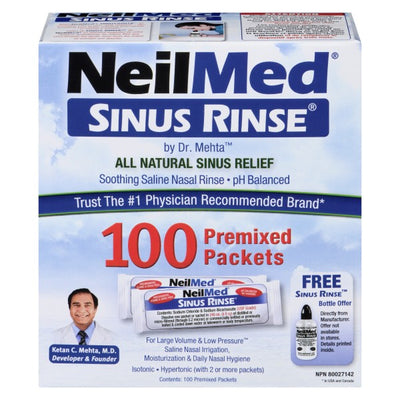NeilMed Sinus Rinse, 100 Packets