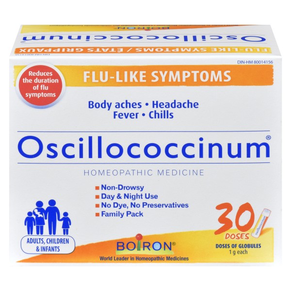 Boiron Oscillococcinum Homeopathic Medicine, 30 Doses x 1g