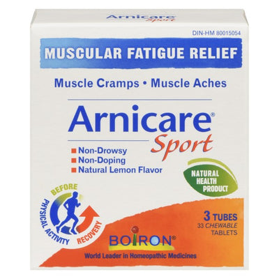 Boiron Arnicare Sport Muscular Fatigue Relief, 33 Chewable Tablets