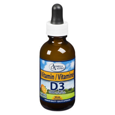 Omega Alpha Vitamin D3 1000 IU Drops