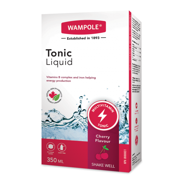 Wampole Tonic Vitamin & Iron Supplement, Cherry - 350 ml