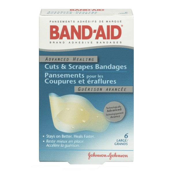 Band-Aid Hydro Seal Adhesive Bandages, 6 Large Strips