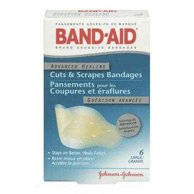 Band-Aid Hydro Seal Adhesive Bandages, 6 Large Strips