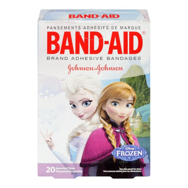 Band-Aid Adhesive Bandages Disney Frozen, 20 Assorted Sizes