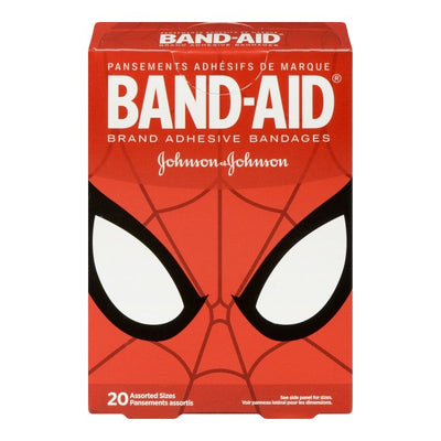Band-Aid Adhesive Bandages Marvel Spider-Man, 20 Assorted Sizes