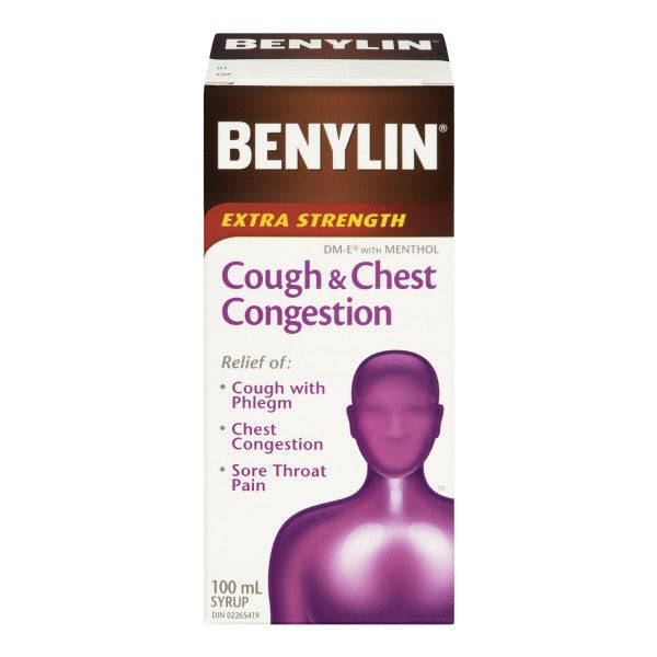 Benylin Cough & Chest Congestion Syrup, Extra Strength - 100ml