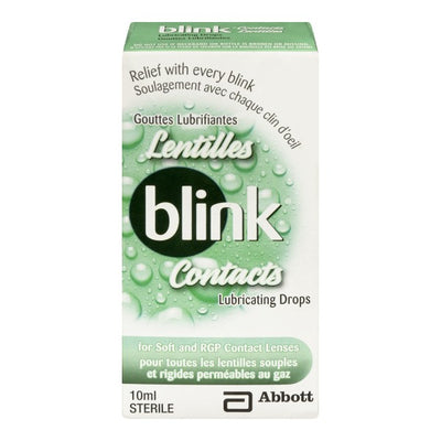 Blink Contacts Lubricating Eye Drops for Dry Contacts, 10 ml