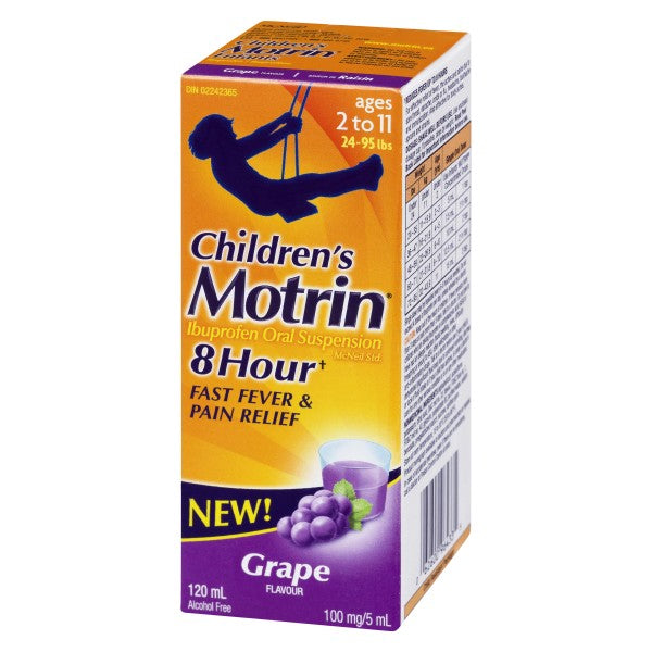 Motrin Children's Oral Suspension, Grape - 120ml