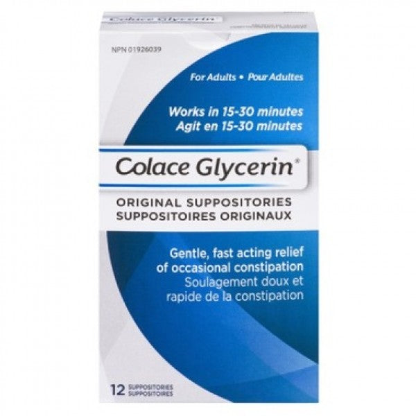 Colace Adult Glycerine Suppositories