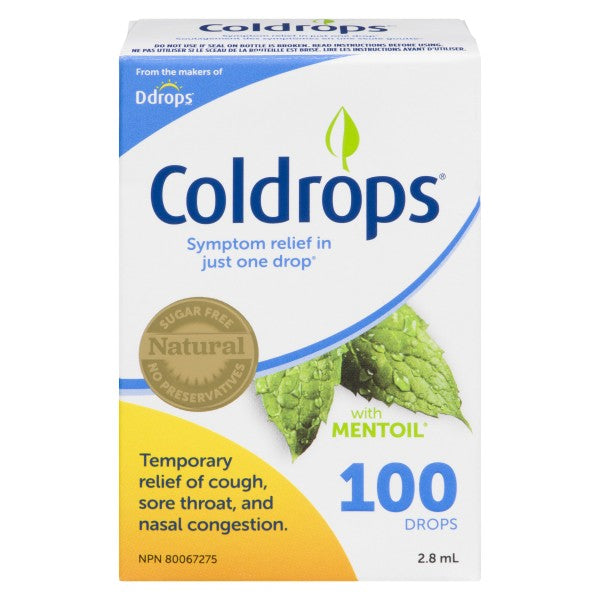 Coldrops with Mentoil, 100 Drops - 2.8 ml