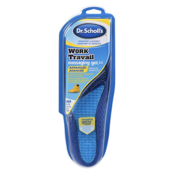 Dr. Scholl's Comfort & Energy Work Massaging Gel Advanced Insoles For Men