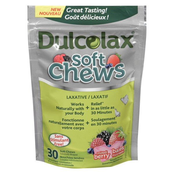 Dulcolax Laxative Mixed Berry, 30 Soft Chews