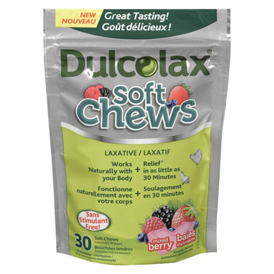 Dulcolax Laxative Mixed Berry, 30 Soft Chews