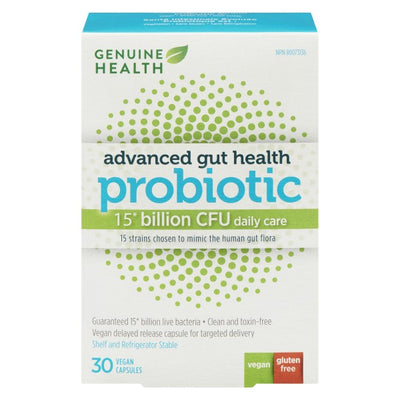Genuine Health Advanced Gut Health 15 Billion Probiotic