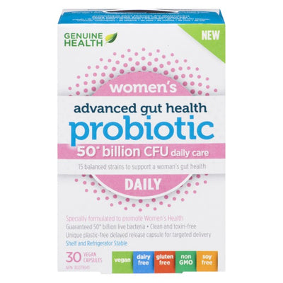 Genuine Health Advanced Gut Health Daily Probiotics For Women