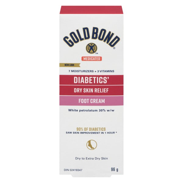 Gold Bond Diabetics' Foot Cream Dry Skin Relief, 96 g