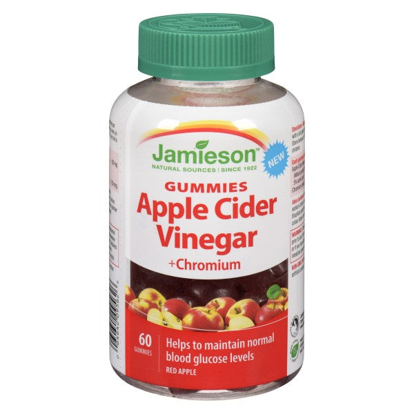 Jamieson Gummies Apple Cider Vinegar + Chromium - 60 Gummies