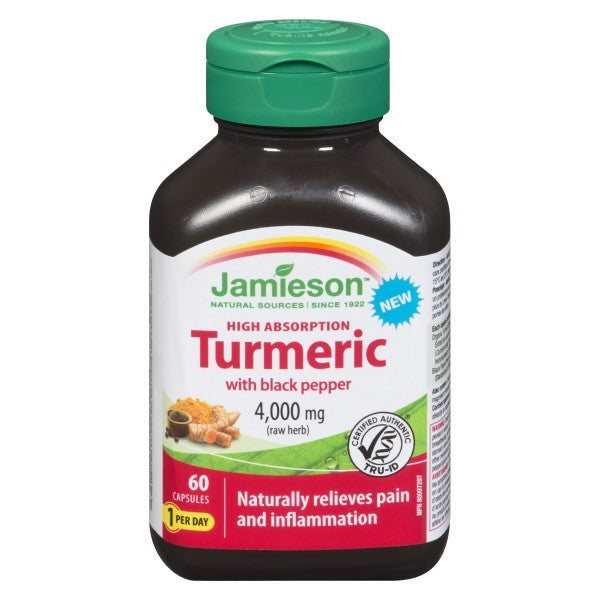 Jamieson Turmeric with Black Pepper, 60 Capsules