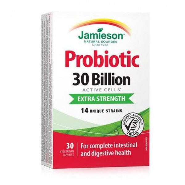 Jamieson Probiotic 30 Billion Extra Strength, 30 Capsules
