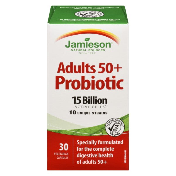 Jamieson Probiotic for Adult 50+, 30 Capsules
