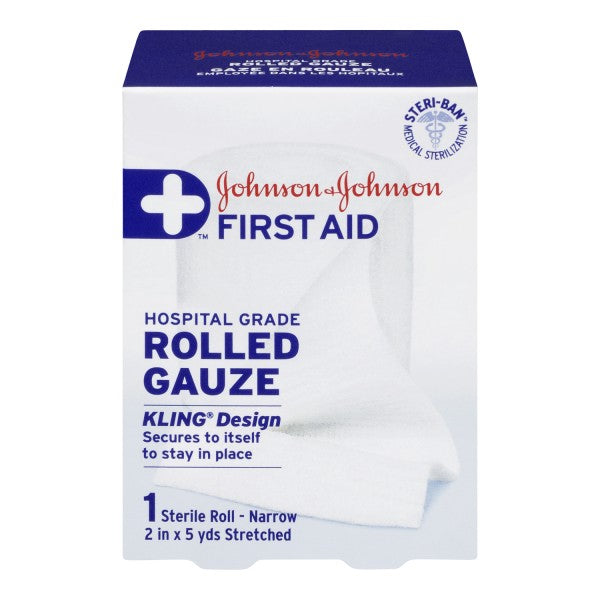 Johnson & Johnson First Aid Kling Rolled Gauze Bandage