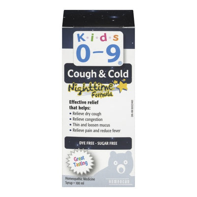 Homeocan Kids 0-9 Cough & Cold Nighttime Formula, 100 ml
