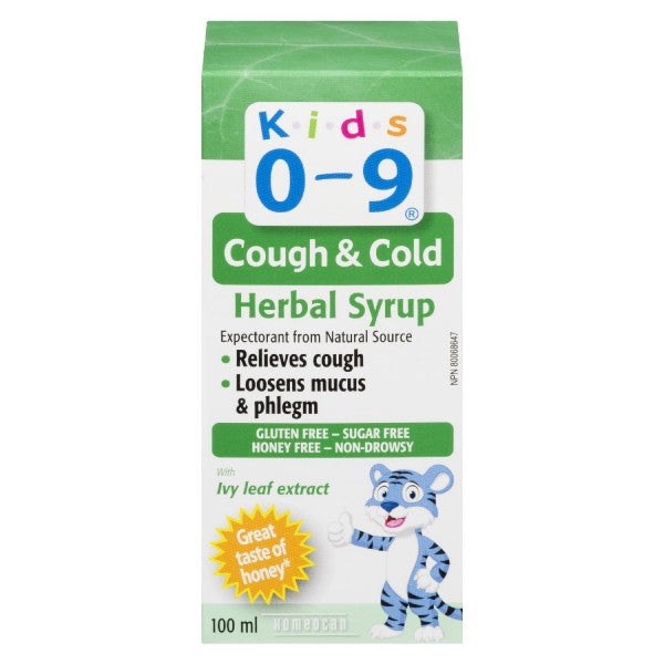 Homeocan Kids 0-9 Cough & Cold Herbal Syrup, 100 ml