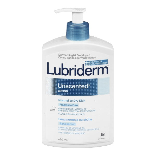 Lubriderm Daily Moisture Lotion, Unscented - 480 ml