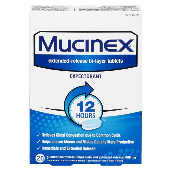 Mucinex Chest Congestion, 20 Tablets
