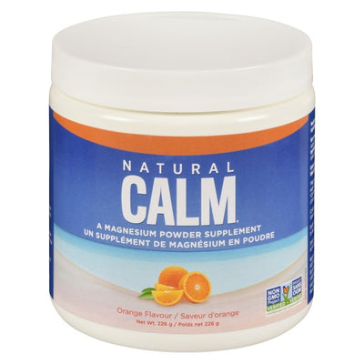 Natural Calm Magnesium Powder Supplement, Orange - 226g