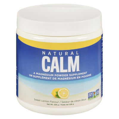 Natural Calm Magnesium Powder Supplement, Sweet Lemon - 226g