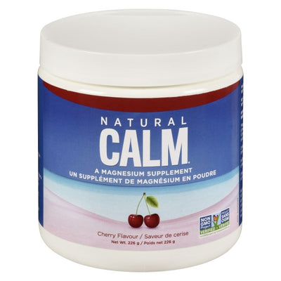 Natural Calm Magnesium Powder Supplement, Cherry - 226g