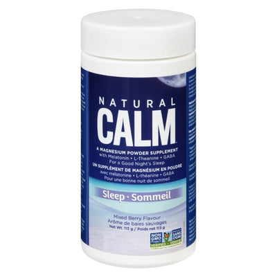 Natural Calm Magnesium Powder Supplement Sleep, Mixed Berry - 113g